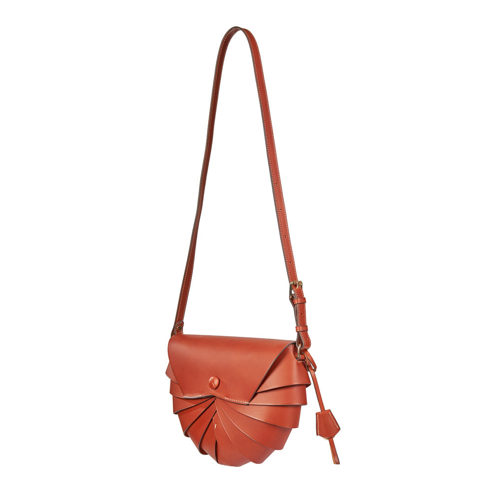 Boldrini Selleria:スクエアポシェット BOLDRINI SELLERIA GENUINE LEATHER SATCHEL/TOTE TAN ROSITA SHOULDER
