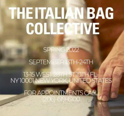 The Italian bag collective: Boldrini Selleria vola a New York